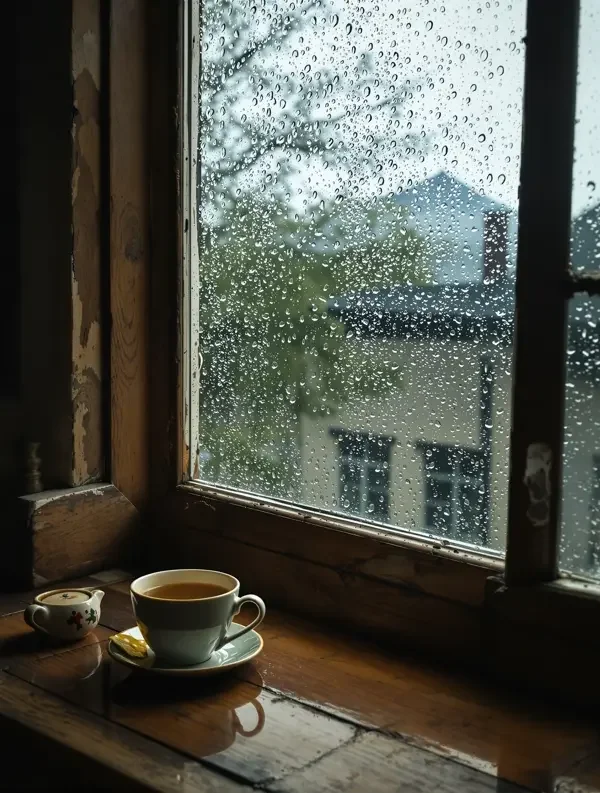 雨声里的旧木桌 - 桃花视频 雨声里的旧木桌 封面 - 桃花视频